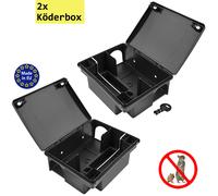 2x Scatola per esche Topo Regalo Compatta Ratto Controllo Petigi