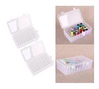 2x Scatola portaoggetti vuota per filo da cucito Custodia vuota Custodia