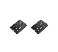 2X Scheda Adattatore 2In1 MSATA + Chiave B/Chiave B+M M.2 SSD un 2,5 con Presa per Custodia per M2 NGFF SATA3 2230 2242 2260 2280