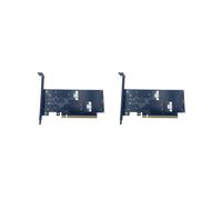 2X Scheda Adattatore PCIE 4.0 16X A SlimSAS SFF-8654 A 2 Porte, Scheda Grafica, Scheda di Espansione Esterna, Scheda Riser SFF-8654-8i SFF8654