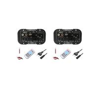 2X Scheda Amplificatore 12V 24V Scheda Amplificatore per Basso HIFI Subwoofer FM 30-120W per Altoparlante Subwoofer da 10 Pollici (Spina UE)