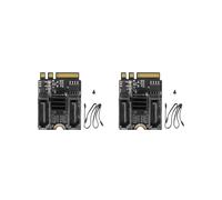 2X Scheda di Espansione da M2 Un SATA3.0 CHIAVE Un + E WIFI Scheda Adattatore Disco Rigido da M.2 Un Senza Installazione Driver Chip JMB582