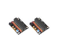 2X Scheda di Espansione Micro-Bit Schermatura Adattatore Breakout IOBIT V2.0 con Cicalino per BBC-Micro: Programmazione Grafica Python Bit per Bambini