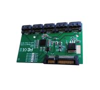 2X Scheda di Espansione Scheda Controller SATA3.0 da 1 A 5 Porte Scheda Madre Moltiplicatore di Porte Adattatore HUB Scheda Montante