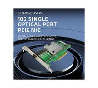 2X Scheda di Rete PCIE 10G SFP+ per Controllo Principale , Universale A Tutta Altezza, Velocità 10G, Scheda di Rete PCIE X8 SFP+ Singola