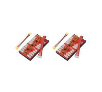 2X Scheda di Ricarica Parallela XT30 XT60 2 nel 1+Cavo XT60 Supporta 4 Pacchi Batteria Lipo 2-6S per Modelli RC Multicopter