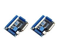 2X Scheda Driver MACH3 Macchina per Incidere Scheda di Breakout CNC un 5 Assi con Accoppiatore Ottico per Controller di Azionamento del Motore