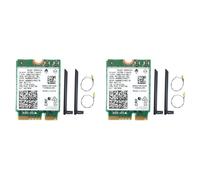 2X Scheda WiFi 9560NGW+2XAntenna 1730Mbps AC 9560 2.4G+5G BT 5.0 802.11Ac 2631