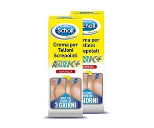 2X Scholl - Crema per Talloni Screpolati, Pedorex, Active Repair K+ - 60 ml