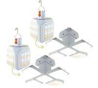 2X Schwaiger Outdoor LED SOLARE Lantern ACCU Lampada Luce Camping Ombrello Tenda