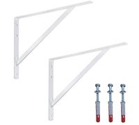 2x Schwerlast Console Parete Scaffale Angolo Vettore Carico Pesante 300 KG Last