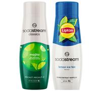 2x Sciroppo per Saturator SODASTREAM MOJITO MOHITO LIPTON CONCENTRATO DI TÈ AL L