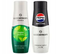 2x Sciroppo per Saturatore SODASTREAM MOJITO MOHITO PEPSI MAX COLA SENZA ZUCCHER