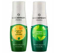 2x Sciroppo per SODASTREAM Saturator Zenzero + Mojito Mojito CONCENTRATO