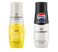 2x Sciroppo tonico Sodastream + Concentrato d'acqua senza zucchero Pepsi Max