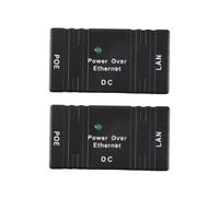 2X Sdoppiatore di Potenza per Iniettore POE BJW 100 Mbps 5V 12V 24V 48V/1A per Accessori Modulo Adattatore POE per Telecamera IP-Nero