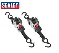 2x Sealey Auto Retrattile Cricchetto Legante 25mm X 3mtr (Pacco Doppio)