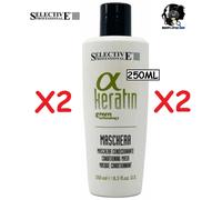 2X SELECTIVE ALPHA KERATIN MASCHERA CONDIZIONANTE 250ML LISCIANTE PROFESSIONAL