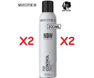 2X SELECTIVE NOW FIX CONTROL LACCA SPRAY FISSANTE FORTE ANTICRESPO PROFESSIONAL
