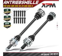 2x Semiasse Posteriore Con ABS Anello Cambio per BMW E46 M3 Z4 E85 E86 M