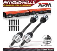 2x Semiasse Posteriore Con ABS Anello per BMW E30 315 316 318 320 323 324 325 M3