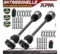 2x Semiasse Posteriore Senza ABS Anello Cambio per VW Transporter T3 Bus