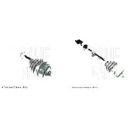 2x Semiassi BLUE PRINT Davanti S+D per HONDA ACCORD VII