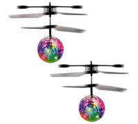 2x Sensore a Raggi Infrarossi Elicottero LED Palla Volante Sfera