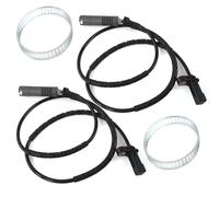 2x Sensore ABS + 2x Anello Attivo Assale Posteriore con Cavo per BMW 1-er 3-er