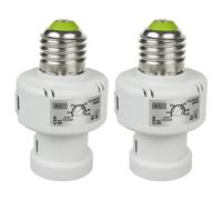 2x Sensore crepuscolare per lampadina classe IP20 Da Maclean Energy MCE21