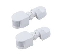 2X Sensore di Movimento Un Infrarossi Ac110V-240V Interruttore Sensore Regolabile per Sensori di Movimento del Corpo Pir per Scenari Multipli (Bianco)