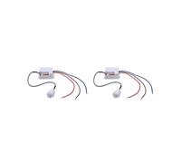 2X Sensore PIR da Parete Pratico e Utile, Interruttore Della Luce, 50/60 Hz, 6 M, Rilevamento del Movimento, 220-240 V/CA, 360
