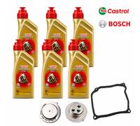 2x Sensore Pressione Frizione Bosch + 6L Castrol Transmax per 7G DSG DQ380