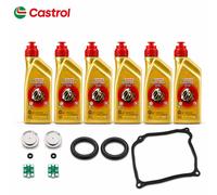 2x Sensore Pressione Per DSG DQ380 DQ381 DQ500 + 6L Castrol Transmax + Dichtung