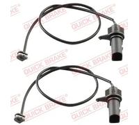 2x Sensore usura pastiglie WS 0243 A QUICK BRAKE per VW PASSAT B5.5 Variant