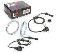 2X SENSORI ABS E SET ANELLO ABS ANTERIORE 45 Denti Per AUDI 100 C4