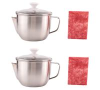 2X Separatore di Olio per Zuppa nel Acciaio Inossidabile da 1000 Ml, Separa5935
