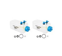 2X Serbatoio Carburante Benzina Bottiglia di Plastica Trasparente 400CC CNC per Aereo RC A Gas e Nitro