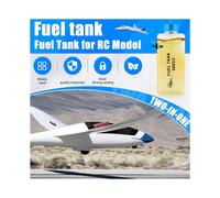 2X Serbatoio Carburante Benzina Bottiglia di Plastica Trasparente 500CC CNC per Aereo RC A Gas e Nitro