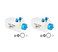 2X Serbatoio Carburante Bottiglia di Plastica Trasparente 300CC CNC7561