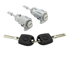 2x SERRATURA CILINDRETTO SET + 2x CHIAVI per VW BORA GOLF 4 97- MULTIVAN V 03-15