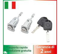 2x SERRATURA CILINDRETTO SET 2x CHIAVI per VW GOLF 4 IV BORA FABIA