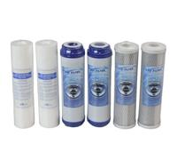 KIT 6 FILTRI CARTUCCE ( 2 SET ) DEPURATORE ACQUA FILTRAZIONE CARBONI UDF PP 5μm