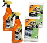 2X Set Armor All Rimuovi Insetti + Spugna Pulitore Insetti Pulizia Catrame