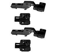 2x Set Di Cerniere Per Vaso Metalla Attacco Centrale 35 mm Nero Opaco