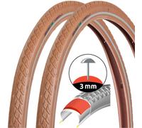 2x Set Di Gomma Bicicletta Braun 28 " 28 x 1,5 Pollici Etrto 40-622