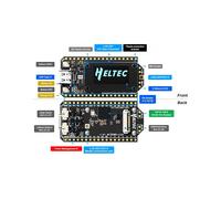2X Set di Schede di Sviluppo Heltec V4 Meshtastic WiFi LoRa 32 con Antenna Morbida ESP32 SX1262 Alimentato A Energia Solare BLE A Basso Consumo