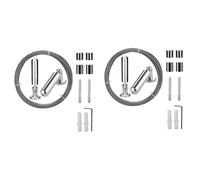 2X Set di Vergella per Montaggio Un Parete per Display D'Arte-Foto Nel Acci6785