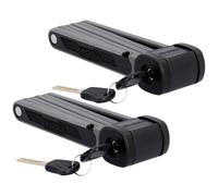 2x Set Fischer Falt-Schloss 85cm Staffa Lucchetto Bicicletta Sicurezza -