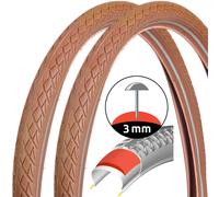 2x Set Gomma Bicicletta Braun 28 " 28 x 1,75 Pollici Etrto 47-622 Fahrrad-Decke
